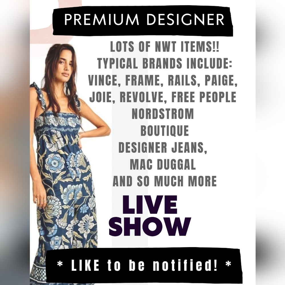 *LIVE SHOW * LIKE TO BE NOTIFIED Designer Brands - LOW Starts - Picture 6 of 8